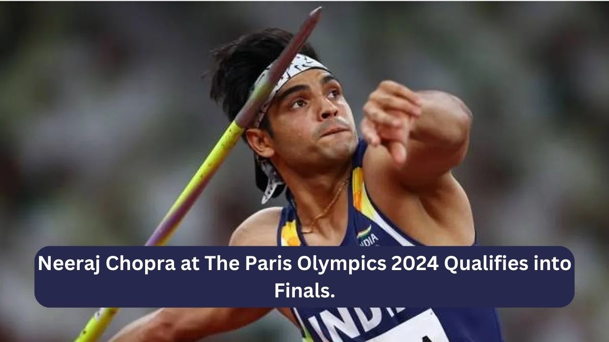 Neeraj Chopra Paris Olympics 2024